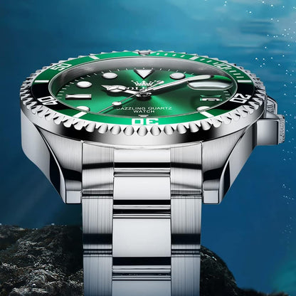 Watches for Men,Classic Luxury Big Face Men Watches, Silver Dress Stainless Steel Men Wrist Watch with Luminous Analog Relojes Para Hombres