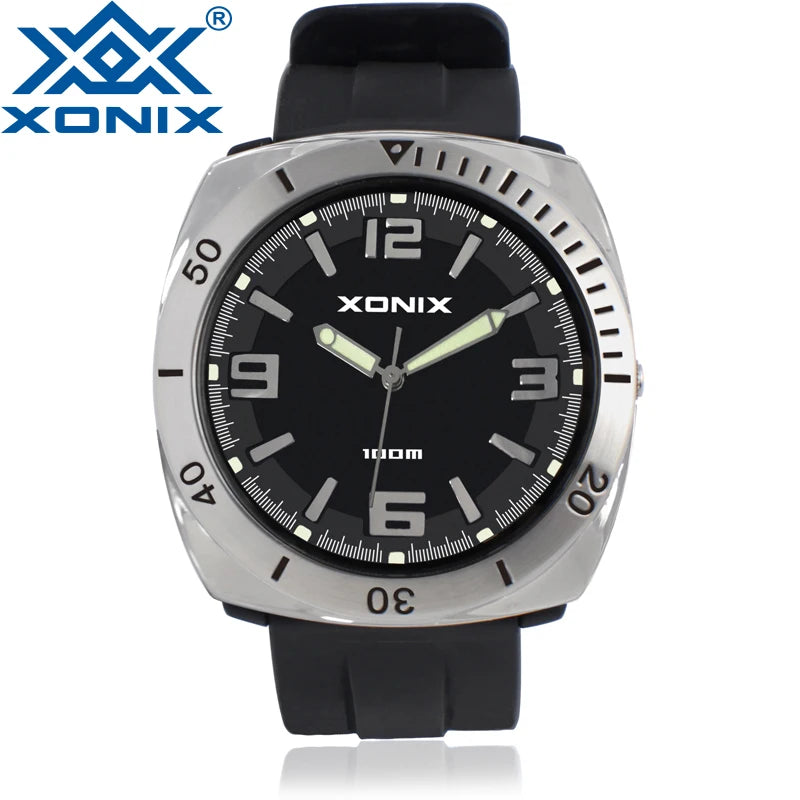 Personality Men Sports Watchs Waterproof 100M Swimming Diving Wristwatch Montre Homme Relojes Hombre Luminous Quartz ZB