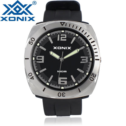 Personality Men Sports Watchs Waterproof 100M Swimming Diving Wristwatch Montre Homme Relojes Hombre Luminous Quartz ZB