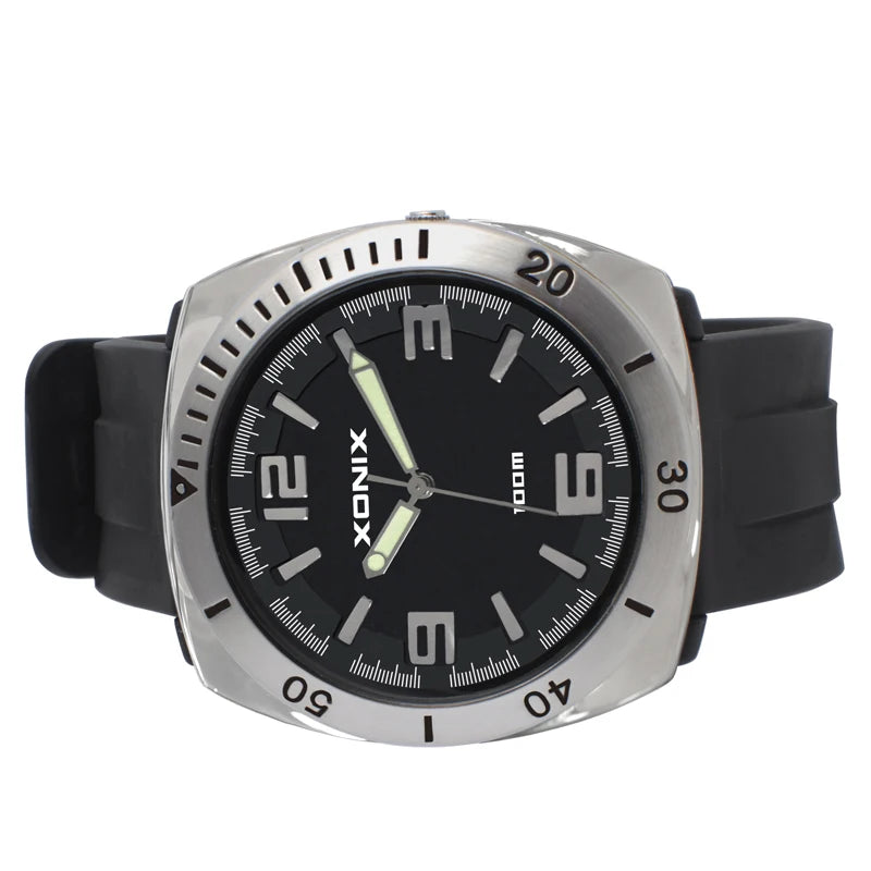 Personality Men Sports Watchs Waterproof 100M Swimming Diving Wristwatch Montre Homme Relojes Hombre Luminous Quartz ZB
